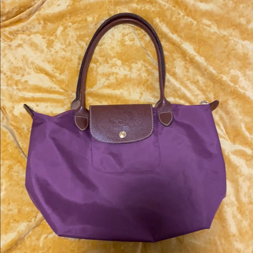 Purple Longchamp Le Pliage Small